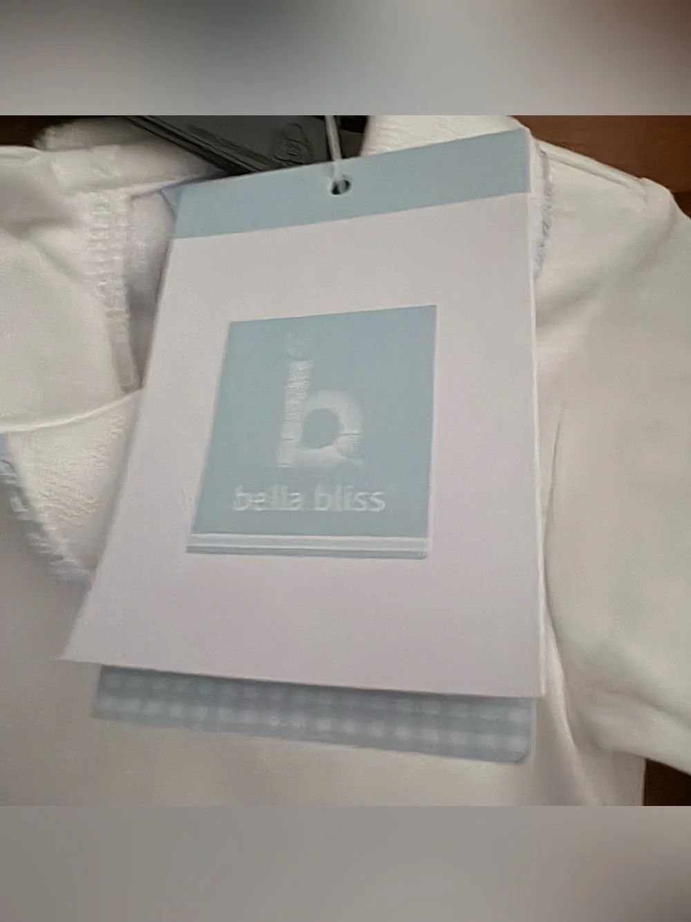 Bella Bliss White Footed One-Piece with Scalloped Peter Pan Collar NWT 6M